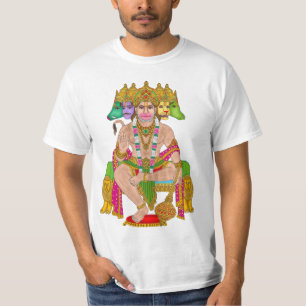 Panchmukhi Hanuman T - Shirt Mächtig Hindu Lord