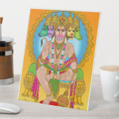 Panchmukhi Hanuman Tabletop Zeichen | Hindu Lord H Sockelschild (In Situ)