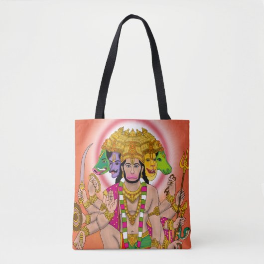 Panchmukhi Hanuman-Tragetasche Tasche (Vorderseite)