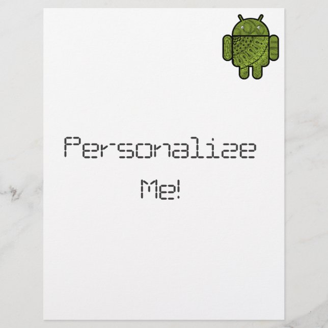 Pancho Doodle-Zeichen für Android™-Roboter (Vorderseite)