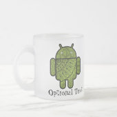 Pancho Doodle-Zeichen für Android™-Roboter Mattglastasse (Links)