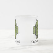 Pancho Doodle-Zeichen für Android™-Roboter Mattglastasse (Mittel)