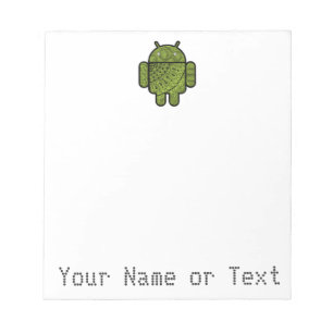 Pancho Doodle-Zeichen für Android™-Roboter Notizblock