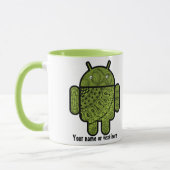 Pancho Doodle-Zeichen für Android™-Roboter Tasse (Links)