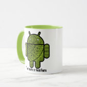 Pancho Doodle-Zeichen für Android™-Roboter Tasse (Vorderseite Links)