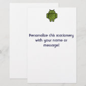 Pancho Doodle-Zeichen für den Android™-Roboter Briefpapier (Vorne/Hinten)