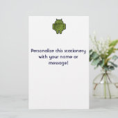 Pancho Doodle-Zeichen für den Android™-Roboter Briefpapier (Stehend Vorderseite)