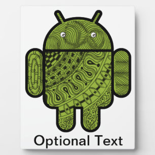 Pancho Doodle-Zeichen für den Android™-Roboter Fotoplatte