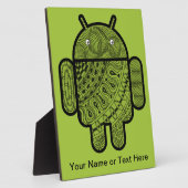Pancho Doodle-Zeichen für den Android™-Roboter Fotoplatte (Seite)