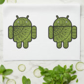 Pancho Doodle-Zeichen für den Android™-Roboter Handtuch (Gefaltet)