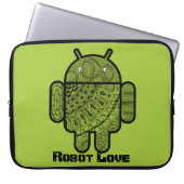 Pancho Doodle-Zeichen für den Android™-Roboter Laptopschutzhülle (Vorderseite)