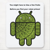 Pancho Doodle-Zeichen für den Android™-Roboter Mousepad (Vorne)