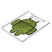 Pancho Doodle-Zeichen für den Android™-Roboter Notizblock (Linke Seite)