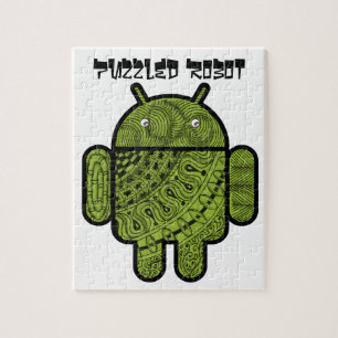 Pancho Doodle-Zeichen für den Android™-Roboter Puzzle