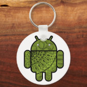 Pancho Doodle-Zeichen für den Android™-Roboter Schlüsselanhänger (Vorderseite)