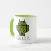 Pancho Gekritzel-Charakter für den Android™ Tasse (Vorderseite Links)