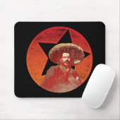 Pancho Landhaus-Vintager roter Stern Mousepad (Mit Mouse)