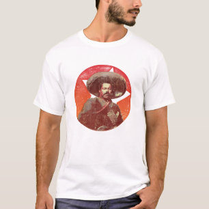 Pancho Landhaus-Vintager roter Stern T-Shirt
