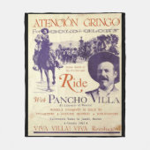 Pancho Villa 🔥 mexikanischer Held General Fleecedecke (Vorderseite)