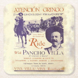 Pancho Villa 🔥 mexikanischer Held General Rechteckiger Pappuntersetzer