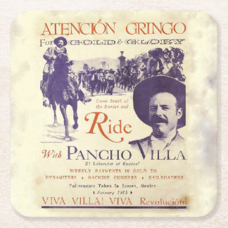 Pancho Villa 🔥 mexikanischer Held General Rechteckiger Pappuntersetzer