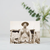 Pancho Villa mit Bandolieren Postkarte (Stehend Vorderseite)