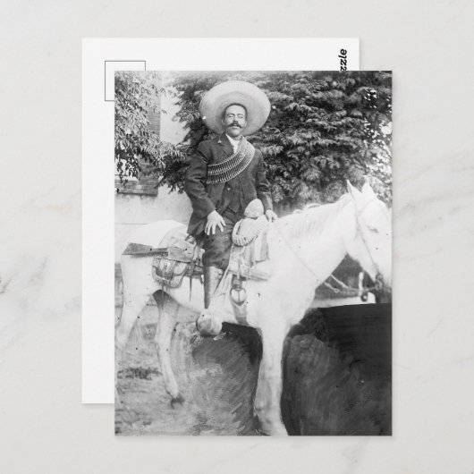 Pancho Villa Postkarte (Vorne/Hinten)