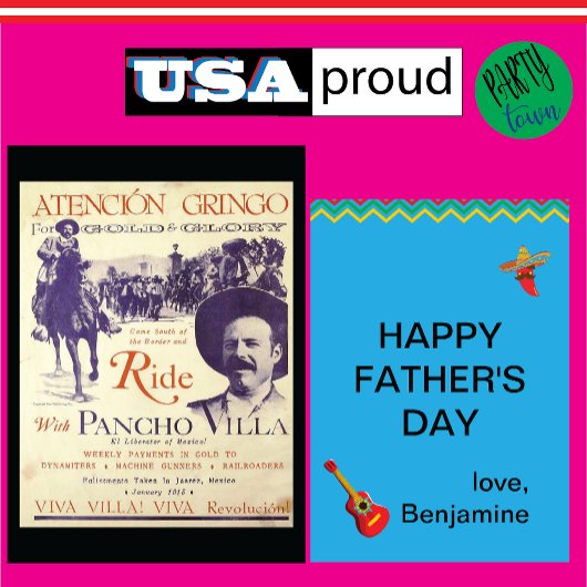 Pancho Villa Vatertag 💥 revolutionären Vater Karte
