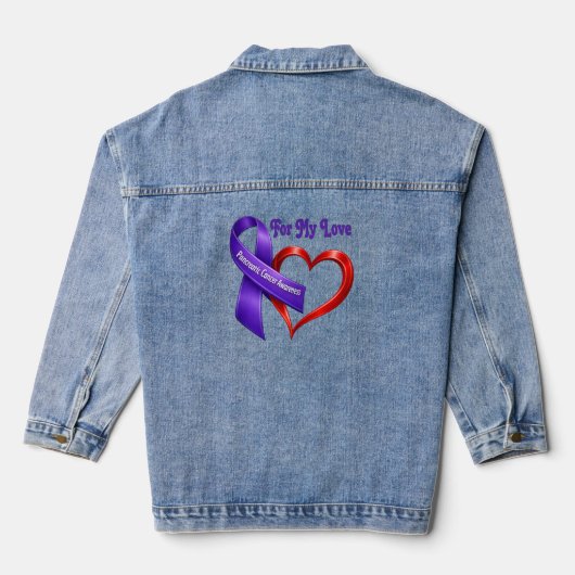 Pancreatic Awareness Denim Jacket Jeansjacke (Rückseite)