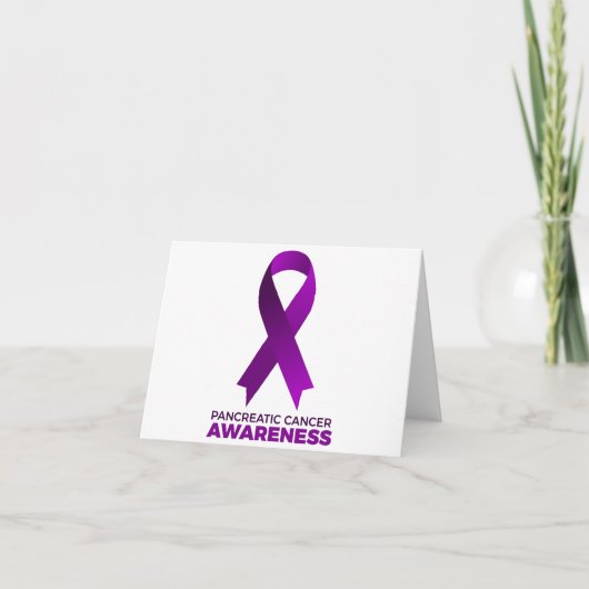 Pancreatic Cancer Awareness Dankeskarte (Vorderseite)