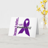 Pancreatic Cancer Awareness Karte (Gelbe Blume)