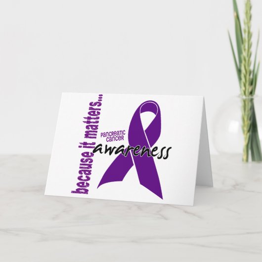 Pancreatic Cancer Awareness Karte (Vorderseite)