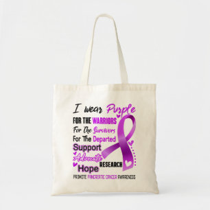 Pancreatic Cancer Awareness Month Ribbon Ohrts Tragetasche