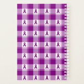 Pancreatic Cancer Awareness Plaid Planner, Purple Planer (Rückseite)