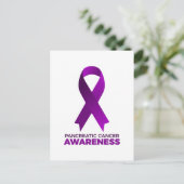 Pancreatic Cancer Awareness Postkarte (Stehend Vorderseite)