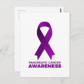 Pancreatic Cancer Awareness Postkarte (Vorne/Hinten)