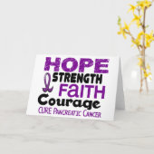 Pancreatic Cancer HOPE 3 Karte (Gelbe Blume)