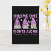 Pancreatic Cancer Purple Gnome Karte (Gelbe Blume)