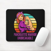 Pancreatitis-Krieger-Shirt Unzerbrechlich Mousepad (Mit Mouse)