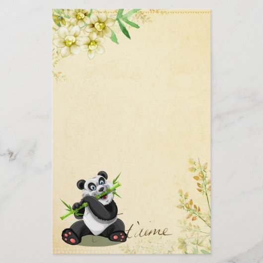 Panda-1-Stationery Briefpapier (Vorderseite)