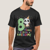 Panda 8Th For Eight Panda T-Shirt (Vorderseite)