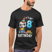 Panda 8Th I'M 8 Ns T-Shirt (Vorderseite)