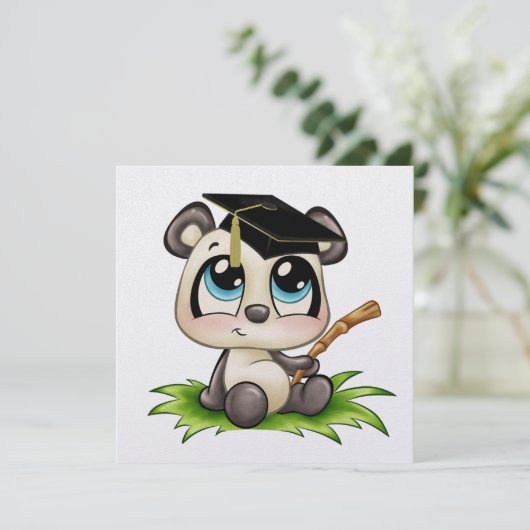 Panda Abschluss - SRF Einladung (Stehend Vorderseite)