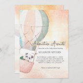 Panda Adventure Awaits Baby Shower Einladung (Vorne/Hinten)