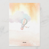 Panda Adventure Awaits Baby Shower Einladung (Rückseite)