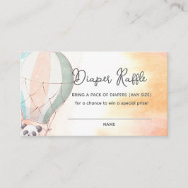 Panda Adventure Awaits Diaper Raffle Begleitkarte
