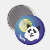 Panda (Ailuropoda melanoleuca) Magnet (Vorderseite/Rückseite)
