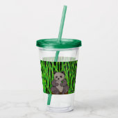 Panda - Akryllischer Cup Acryltrinkbecher (Rückseite)