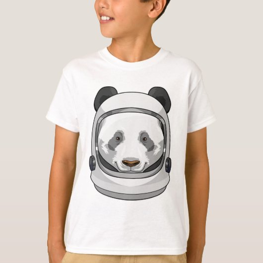 Panda als Astronaut mit Helm T-Shirt (Vorderseite)