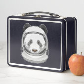 Panda als Astronaut mit Helmet Metall Brotdose (Beispiel)